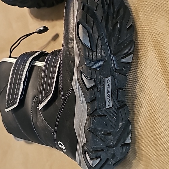Lands' End Boots Kids Black Snow/Winter Boots - Picture 3 of 7